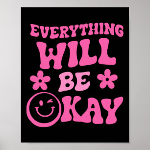 Wird Ok Retro Groovy Bewusstsein für psychische Ge Poster