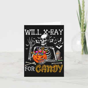 Wird Röntgenstrahlen für Candy Christmas Radiologe Karte