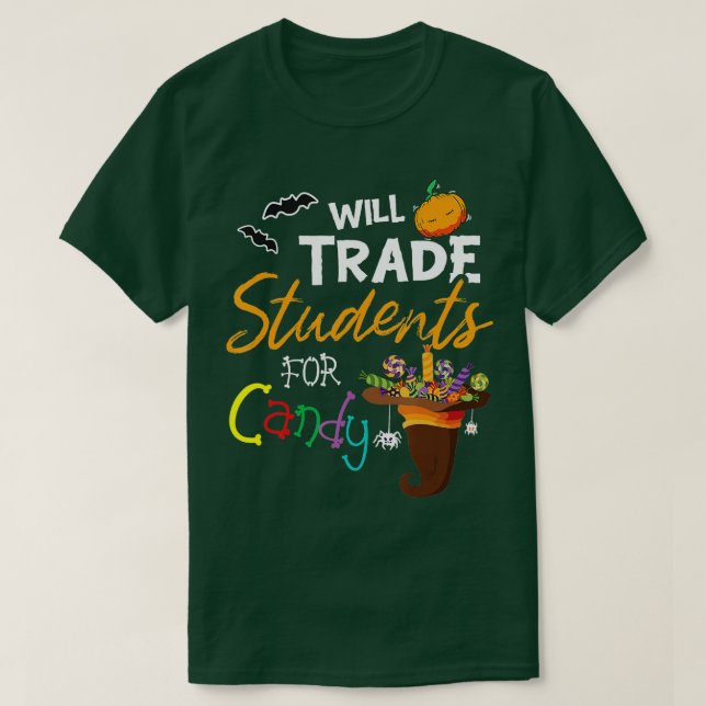 Wird Schüler für Candy Halloween Kostüm Te T-Shirt (Design vorne)