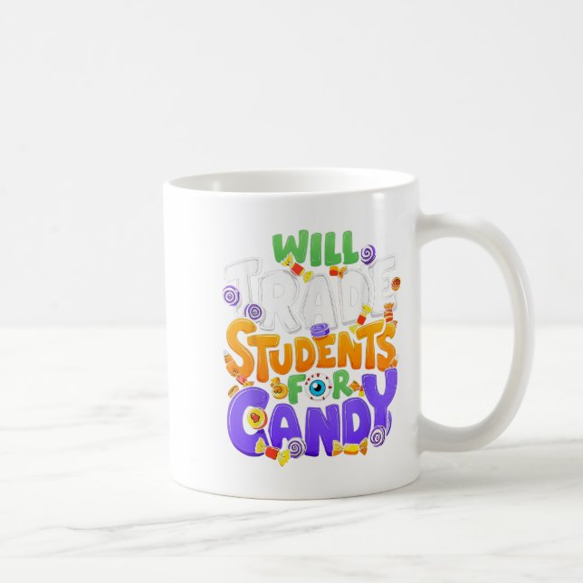 Wird Schüler für Candy Lehrer Niedlich Hallowage t Kaffeetasse (Rechts)