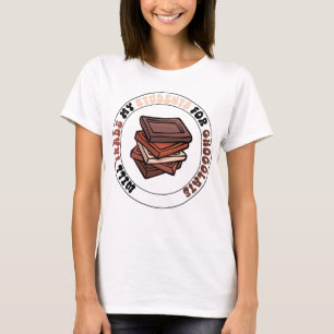 Wird Schüler für Schokolade cool Lehrer T-Shirt