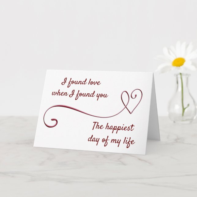 **WIRD "SIE" MARRY "ME" (ICH LIEBE SIE) KARTE (Kleine Pflanze)