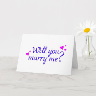 **WIRD "SIE" MARRY "ME" (ICH LIEBE SIE) KARTE