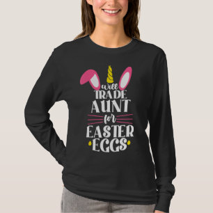 Wird Tante für Ostereier Handel Bunny Happy Oster T-Shirt