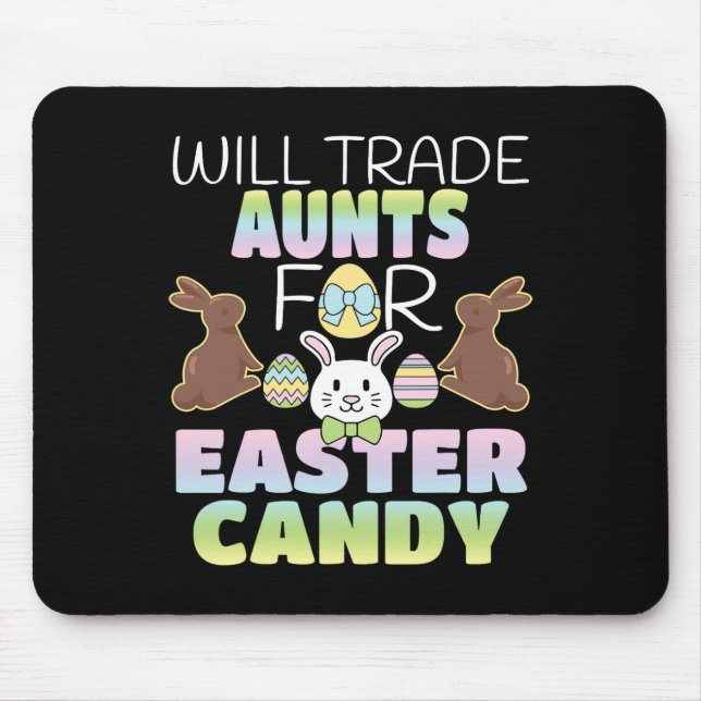 Wird Tanten für Niedliche Osterkadengänge tauschen Mousepad (Vorne)
