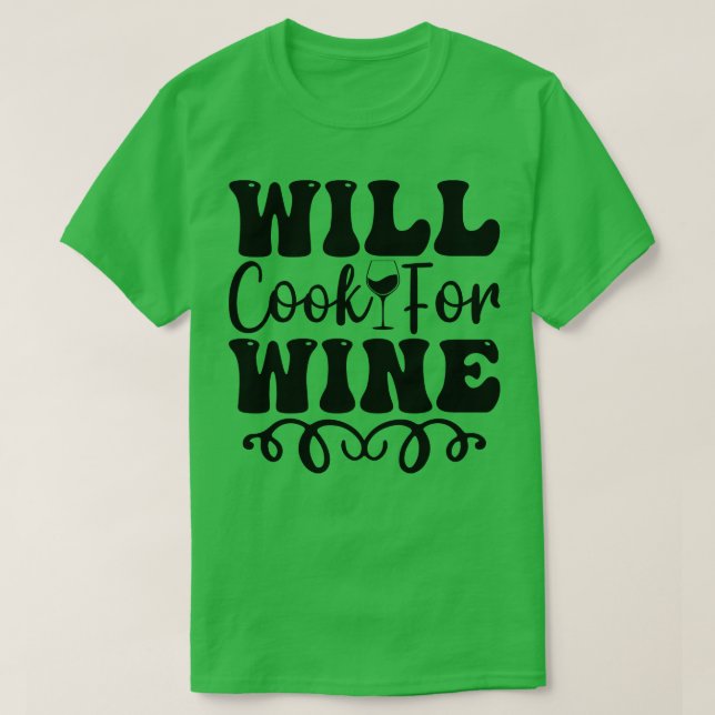 Wird Wein kochen T-Shirt (Design vorne)