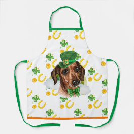 Wire Dackel Holiday Decor St Patrick's Day Dog Schürze