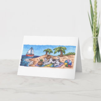 Wire Fox Endless Summer Card mit weißem Umschlag Karte