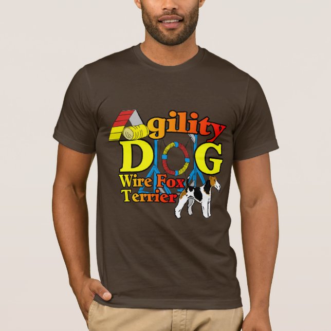 Wire_Fox_Terrier_Agility_ T-Shirt (Vorderseite)