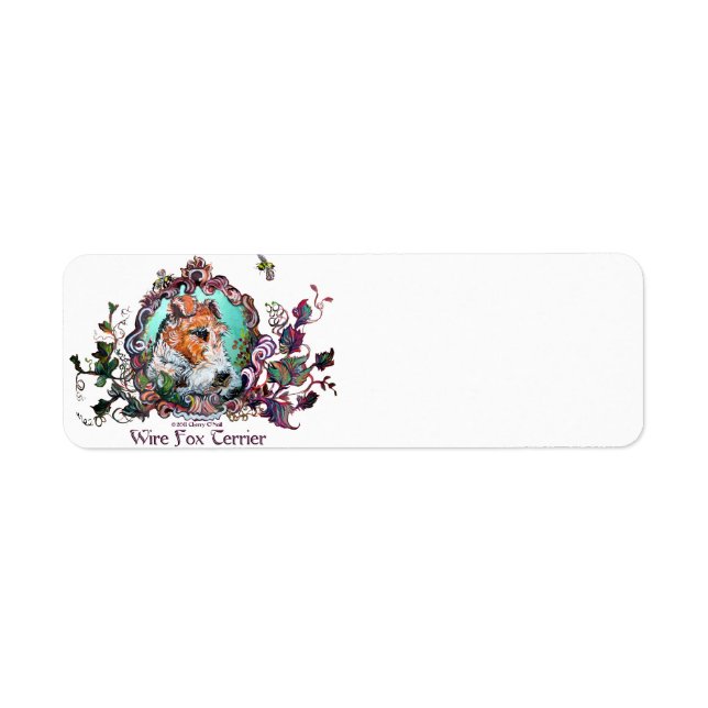 Wire Fox Terrier Antique Portrait (Vorne)