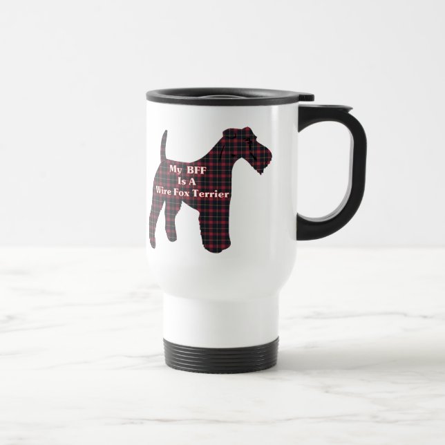 Wire Fox Terrier BESTE FREUNDIN Geschenke Reisebecher (Rechts)