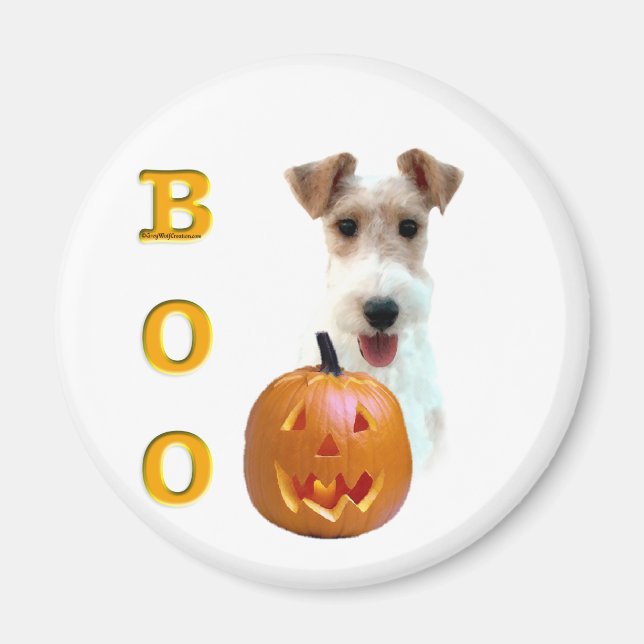 Wire Fox Terrier Boo Magnet (Vorne)
