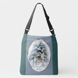 Wire Fox Terrier Christmas Tragetaschen Mit Langen Trägern