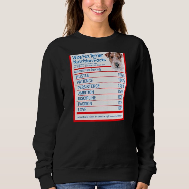 Wire Fox Terrier Dog Breed Eigentümer Funny Nutrit Sweatshirt (Vorderseite)