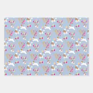 Wire Fox Terrier feiert Wrapping Papers Geschenkpapier Set