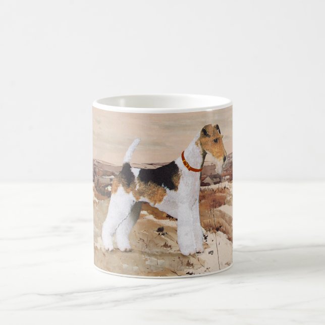 Wire Fox Terrier Herbst Kaffeetasse (Mittel)