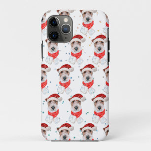 Wire Fox Terrier Hunderasse Weihnachtssterne Case-Mate iPhone Hülle