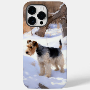 Wire Fox Terrier lässt es Weihnachten schnee Case-Mate iPhone 14 Pro Max Hülle