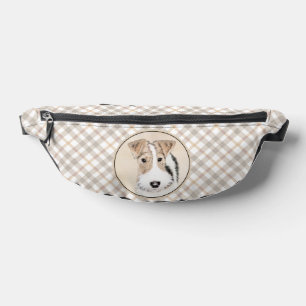 Wire Fox Terrier Malerei dreifarbig WFT Haustier H Bauchtasche