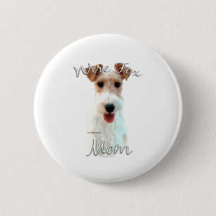 Wire Fox Terrier Mama 2 Button
