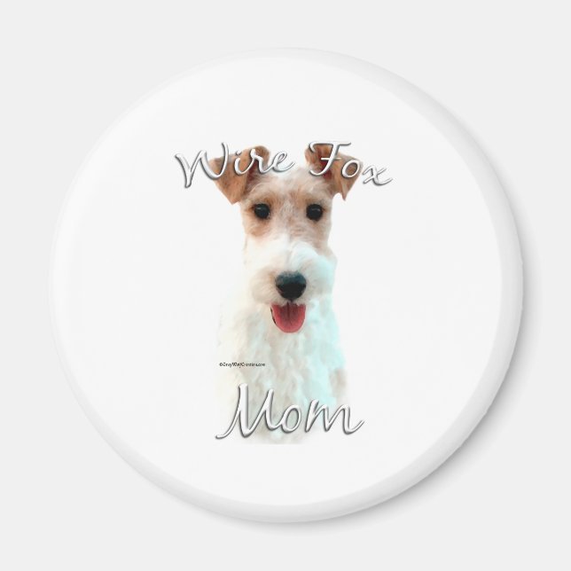 Wire Fox Terrier Mama 2 Magnet (Vorne)