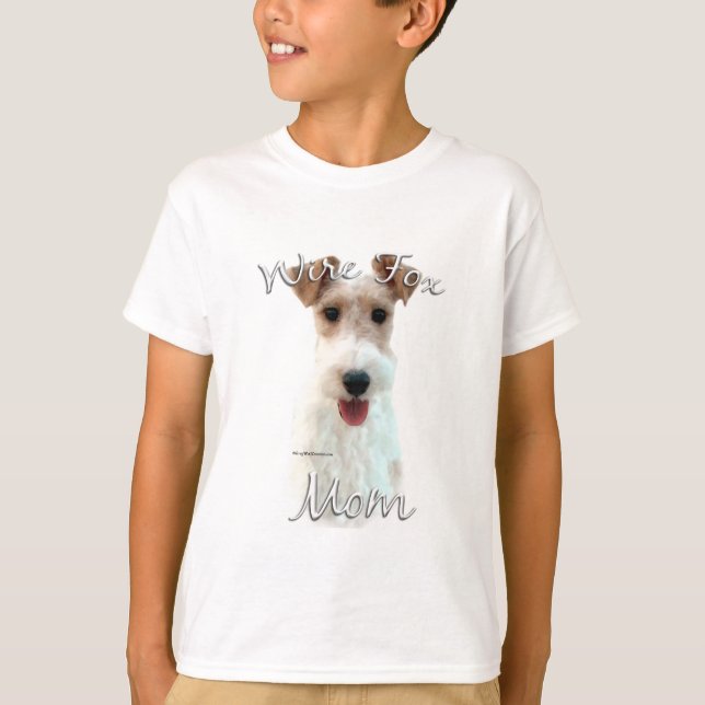 Wire Fox Terrier Mama 2 T-Shirt (Vorderseite)