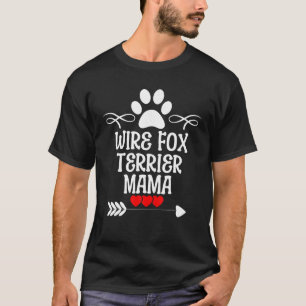 Wire Fox Terrier Mama zum Weihnachtsfest der Mutte T-Shirt