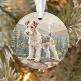 Wire Fox Terrier Ornament