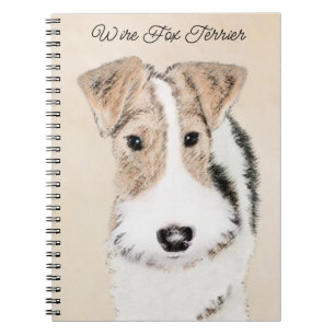 Wire Fox Terrier Painting - Niedliche Original Dog Notizblock
