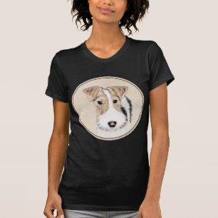 Wire Fox Terrier Painting - Niedliche Original Dog T-Shirt