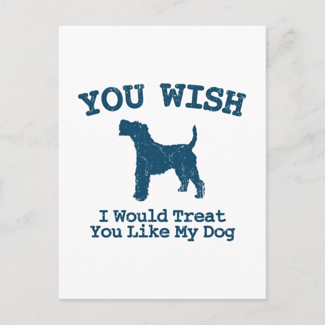 Wire Fox Terrier Postkarte (Vorderseite)