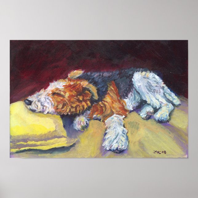 Wire Fox Terrier Print Poster (Vorne)