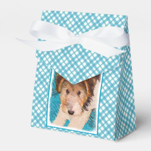 Wire Fox Terrier Puppy Painting - Original Dog Art Geschenkschachtel