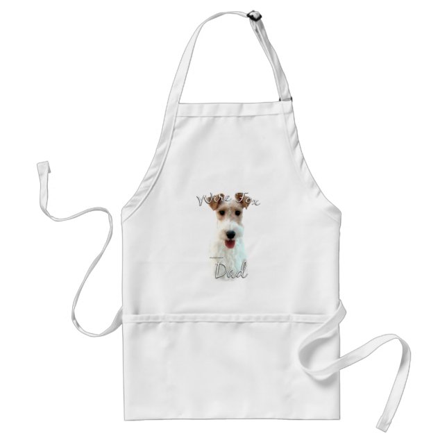 Wire Fox Terrier Vater 2 Schürze (Vorne)