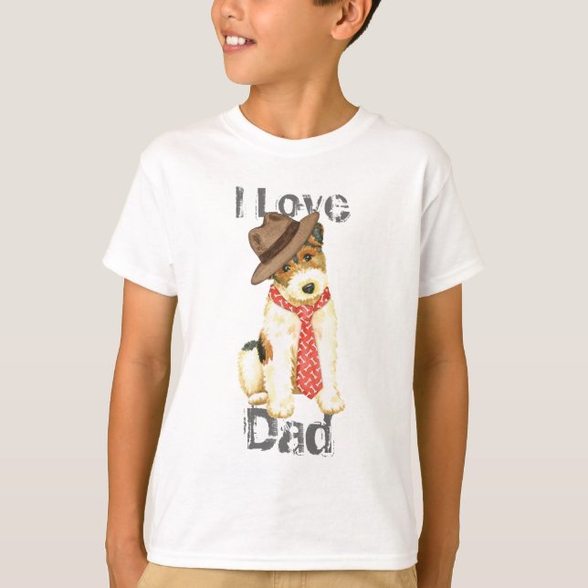 Wire Fox Terrier Vater T-Shirt (Vorderseite)