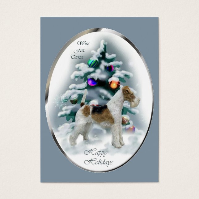 Wire Fox Terrier Weihnachtsgeschenke (Vorderseite)