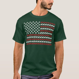 Wire für Terrier 4. Juli Hunde Pfoten Print Premiu T-Shirt