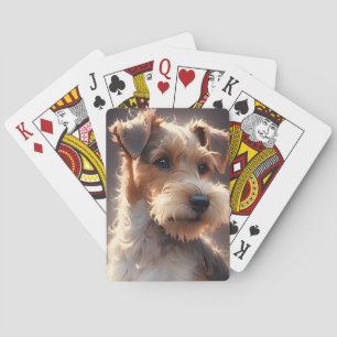 Wire Hair Fox Terrier Twilight Spielkarten