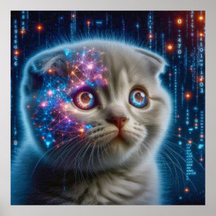 Wired for Wonder: AIs Niedliches neuronales Netzwe Poster