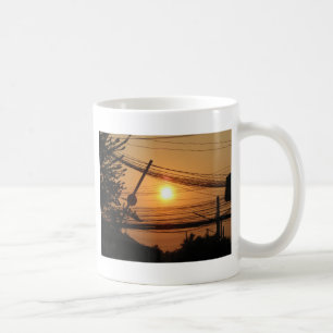 Wired Sunset ... Krung Thep, Thailand Kaffeetasse