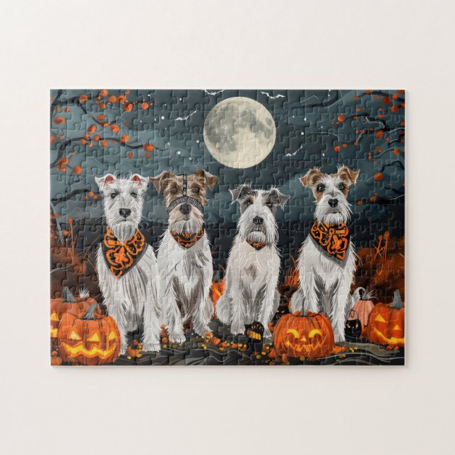 Wirefox Terrier Halloween Spooky (Horizontal)