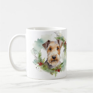 Wirefox Terrier Weihnachtsfeiertag Kaffeetasse