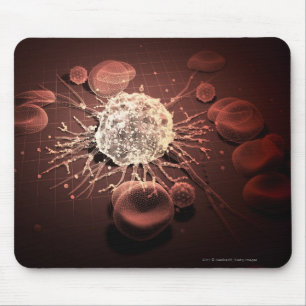 Wireframe der Krebszellen Mousepad