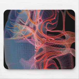 Wireframe des Inneres einer Niere Mousepad