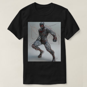 Wireframe Superhero: Design von Anime Style T - Sh T-Shirt
