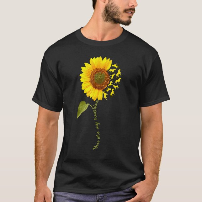 Wirehaired Pointing Griffon Sunflower T-Shirt (Vorderseite)