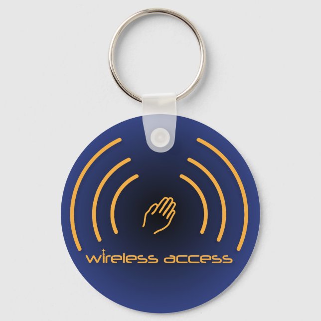 Wireless Access Christlicher Gebet-Schlüsselanhäng Schlüsselanhänger (Vorderseite)