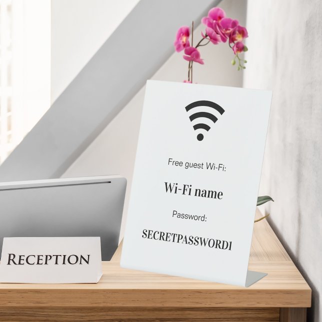 Wireless-Netzwerkkennwort Sockelschild (Von Creator hochgeladen)
