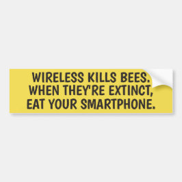 Wireless tötet Bienen, isst Smartphone-Autoaufkleb Autoaufkleber