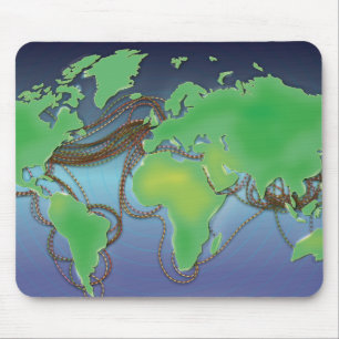 Wires of the World - Unterseekabel Mousepad